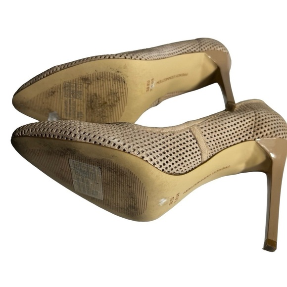 French Connection Monet Nude Suede Perforated heels size 7.5 - Picture 7 of 9